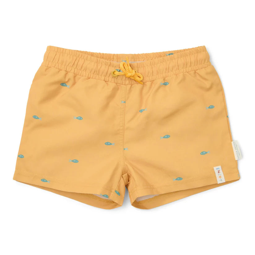 Little Dutch - zwemshort - seashells sunny yellow