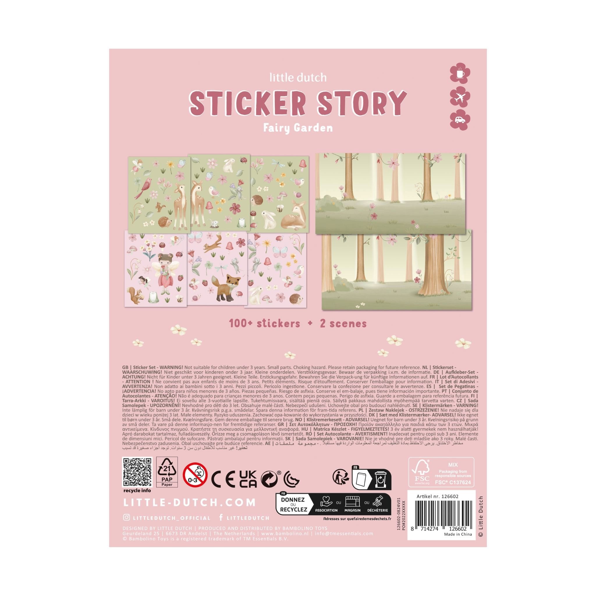 Little Dutch - sticker story - fairy garden