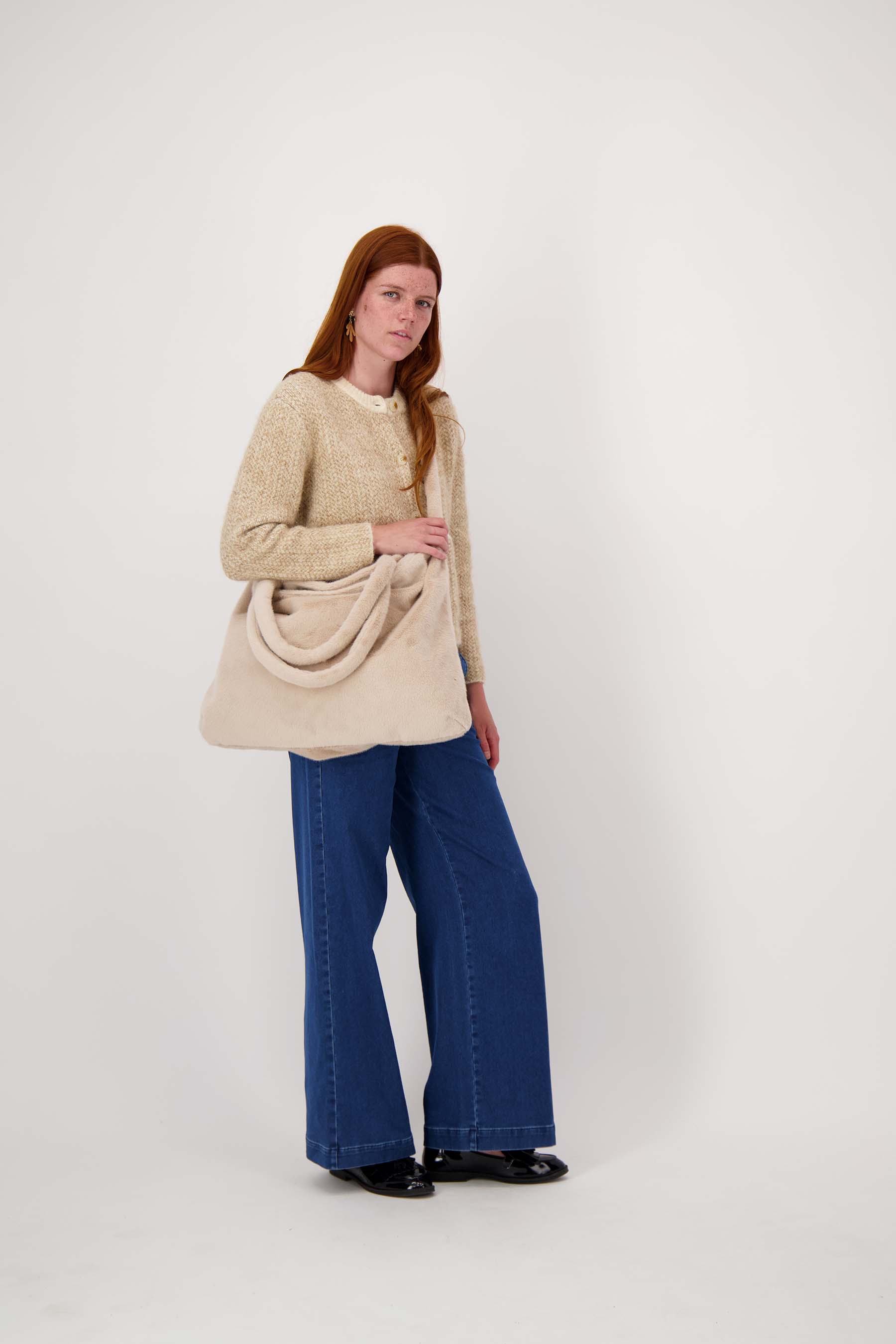 Zusss - shopper van faux fur
