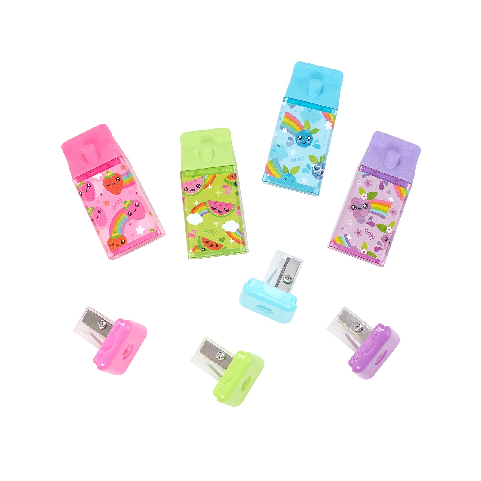 Ooly - juicy box erasers & sharpeners