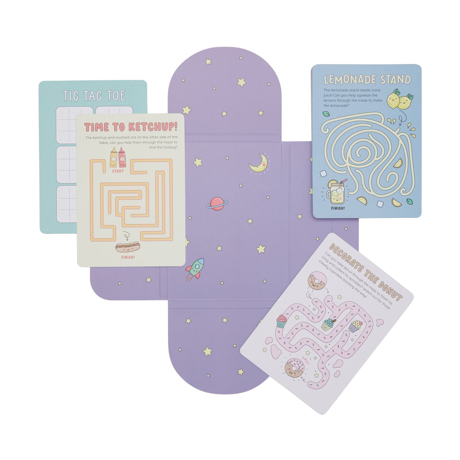 Ooly - paper games activity cards - mini mazes