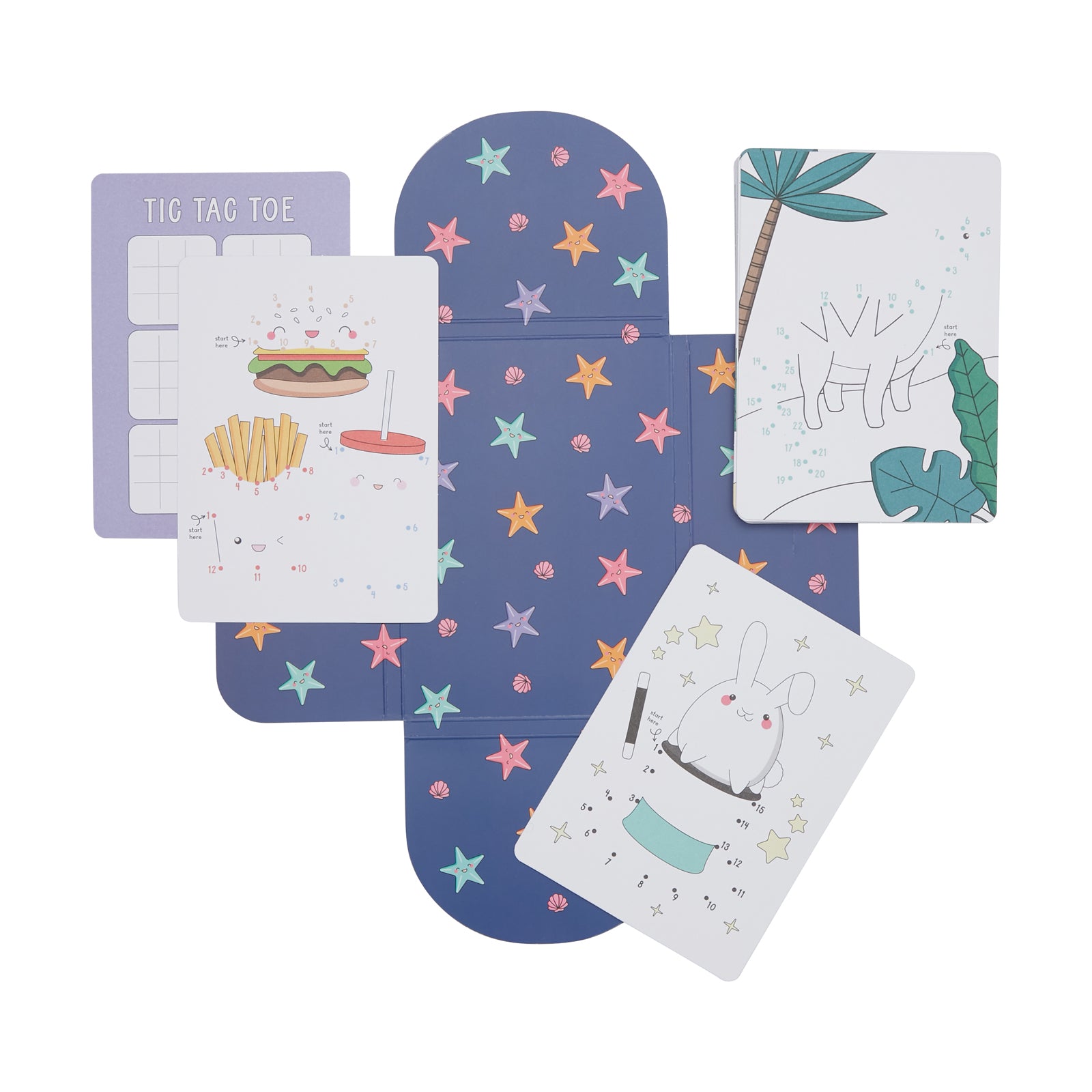 Ooly - paper games activity cards - connect the dots