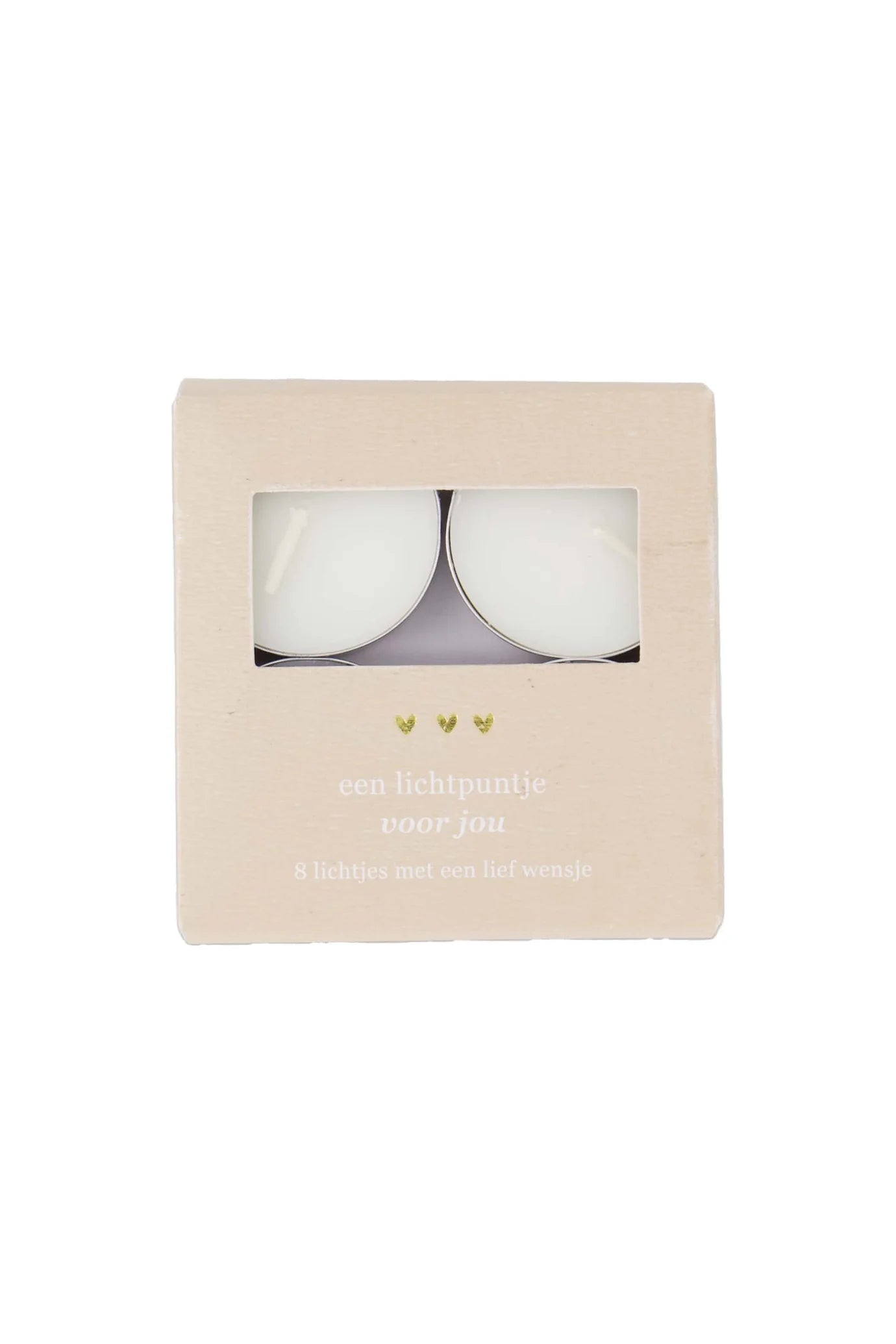 Zusss - waxinelichtjes in doosje - een lichtpuntje voor jou