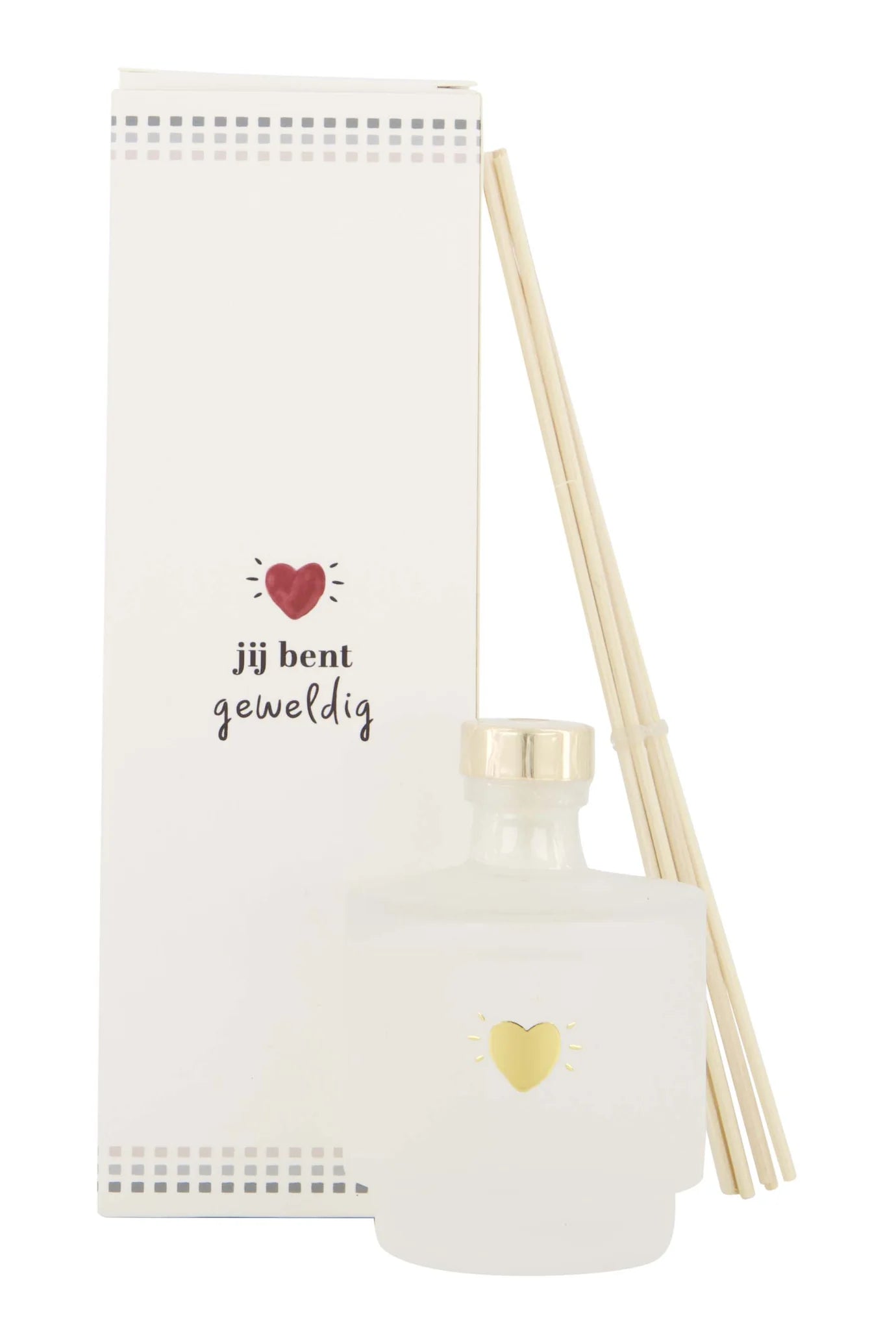 Zusss - geurstokjes 90ml jij bent geweldig - wit/goud
