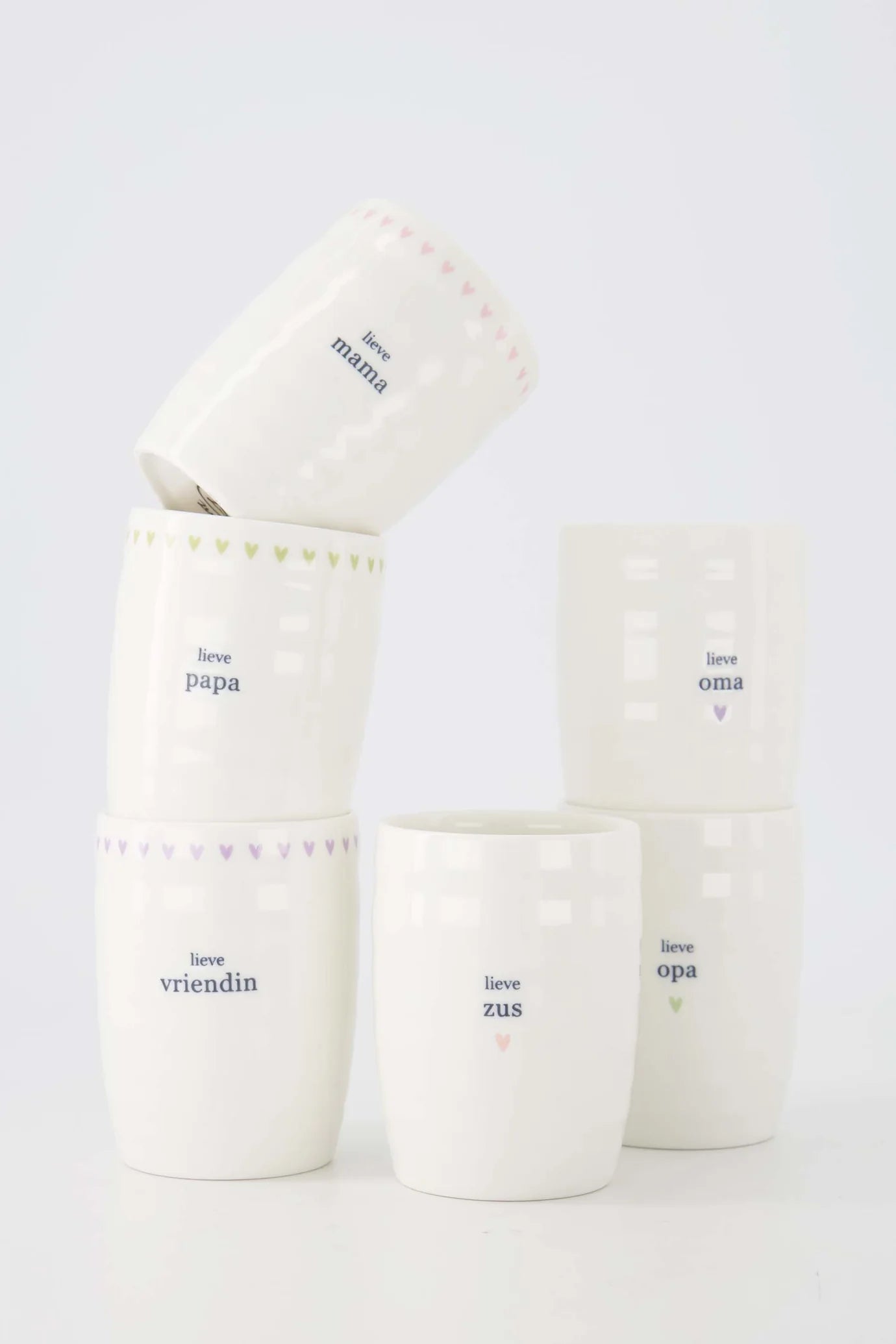 Zusss - koffie mok lieve vriendin - wit/licht lila