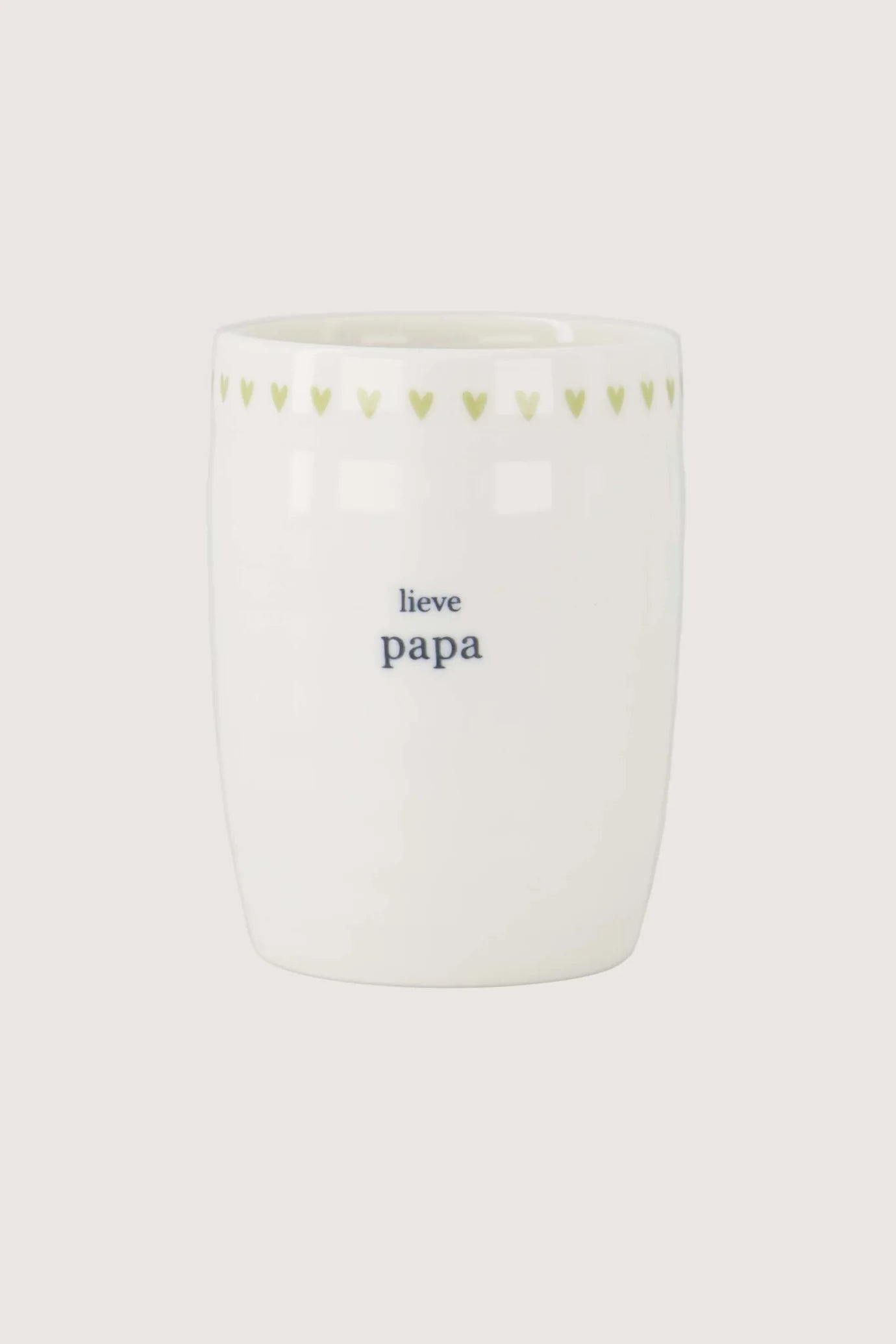 Zusss - koffie mok lieve papa - wit/licht groen