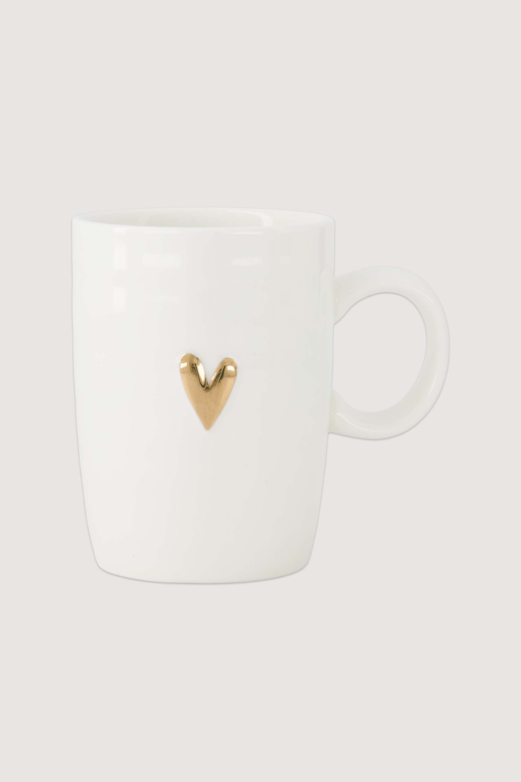 Zusss - theemok goud hartje - wit/goud