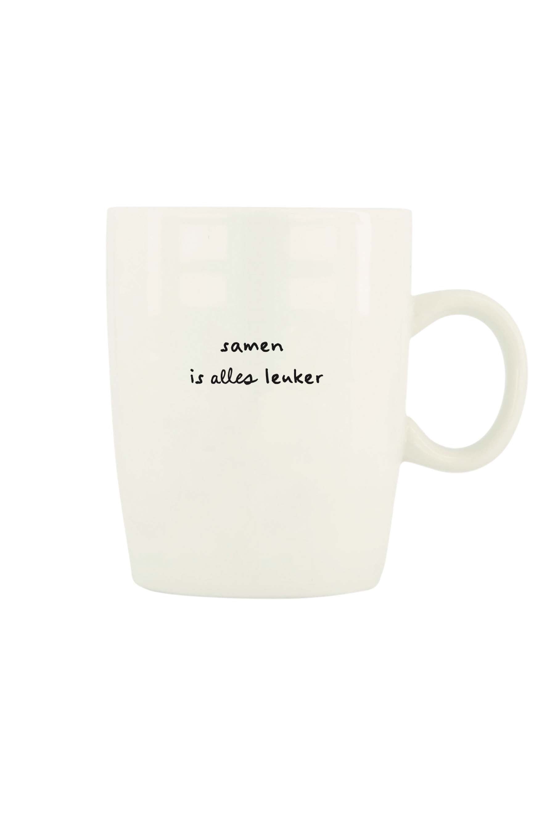 Zusss - theemok samen is alles leuker wit/zwart