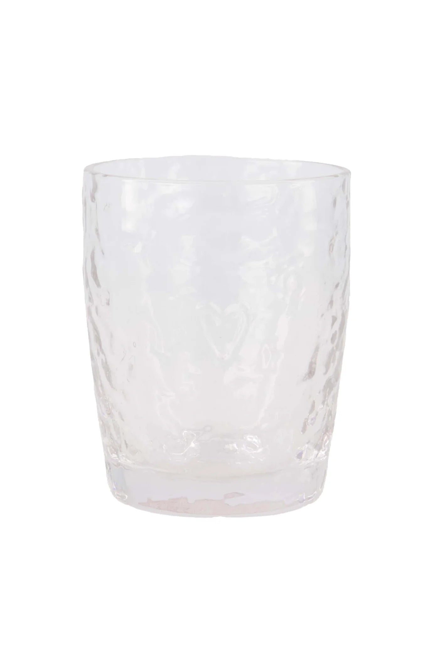 Zusss - drinkglas hartje - gehamerd