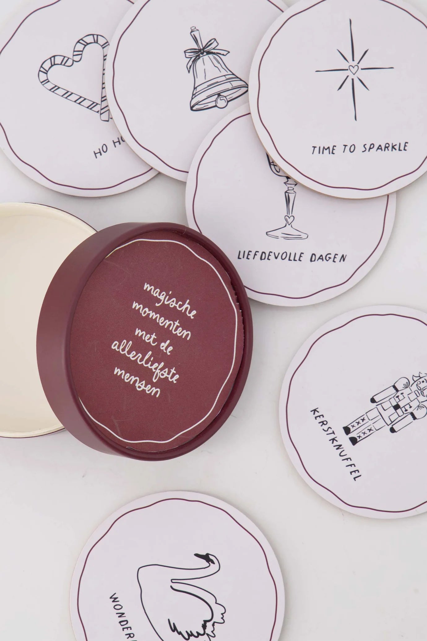 Zusss - set van 6 onderzetters - magische momenten