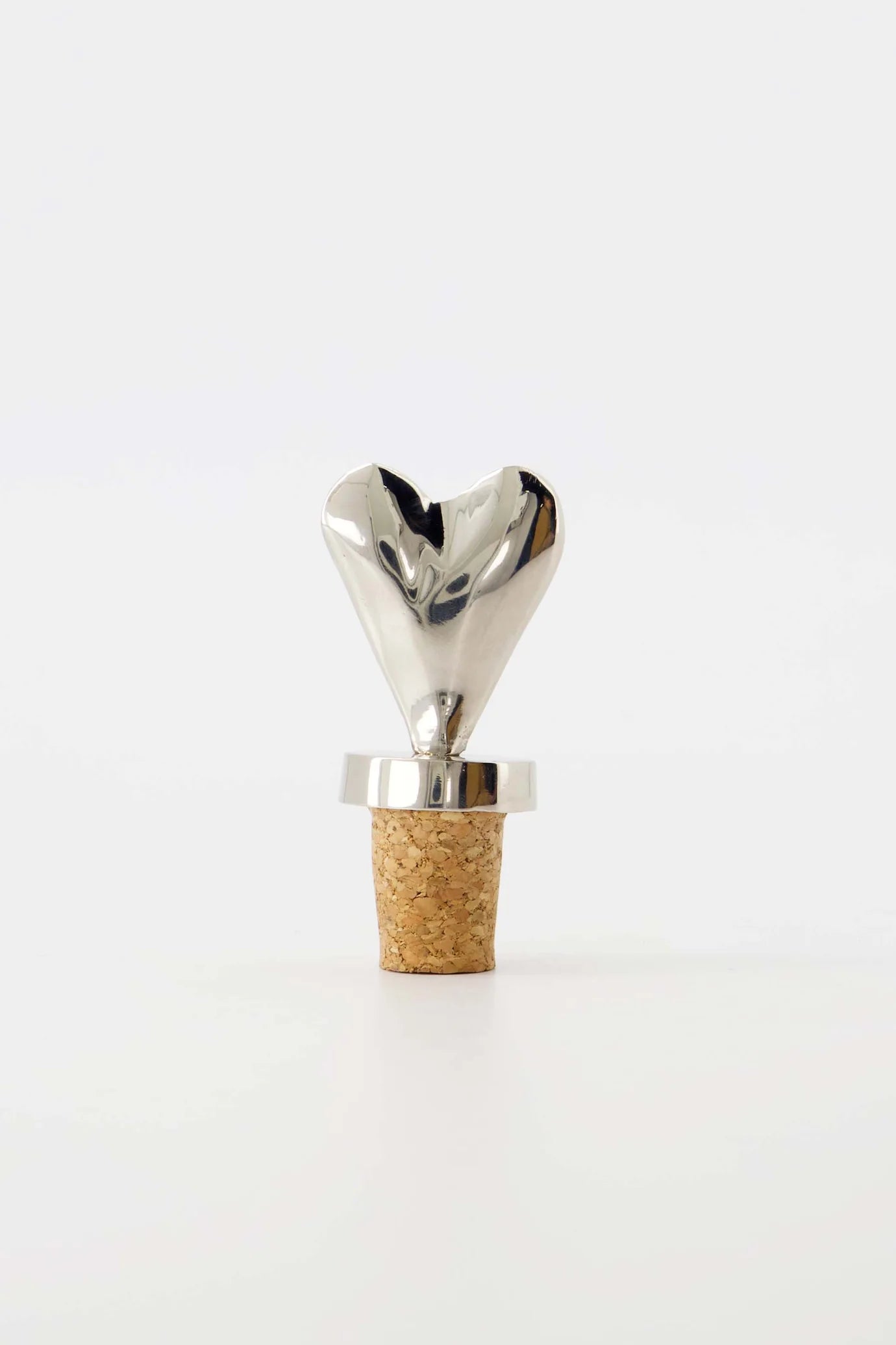 Zusss - wijnstopper metaal hartje