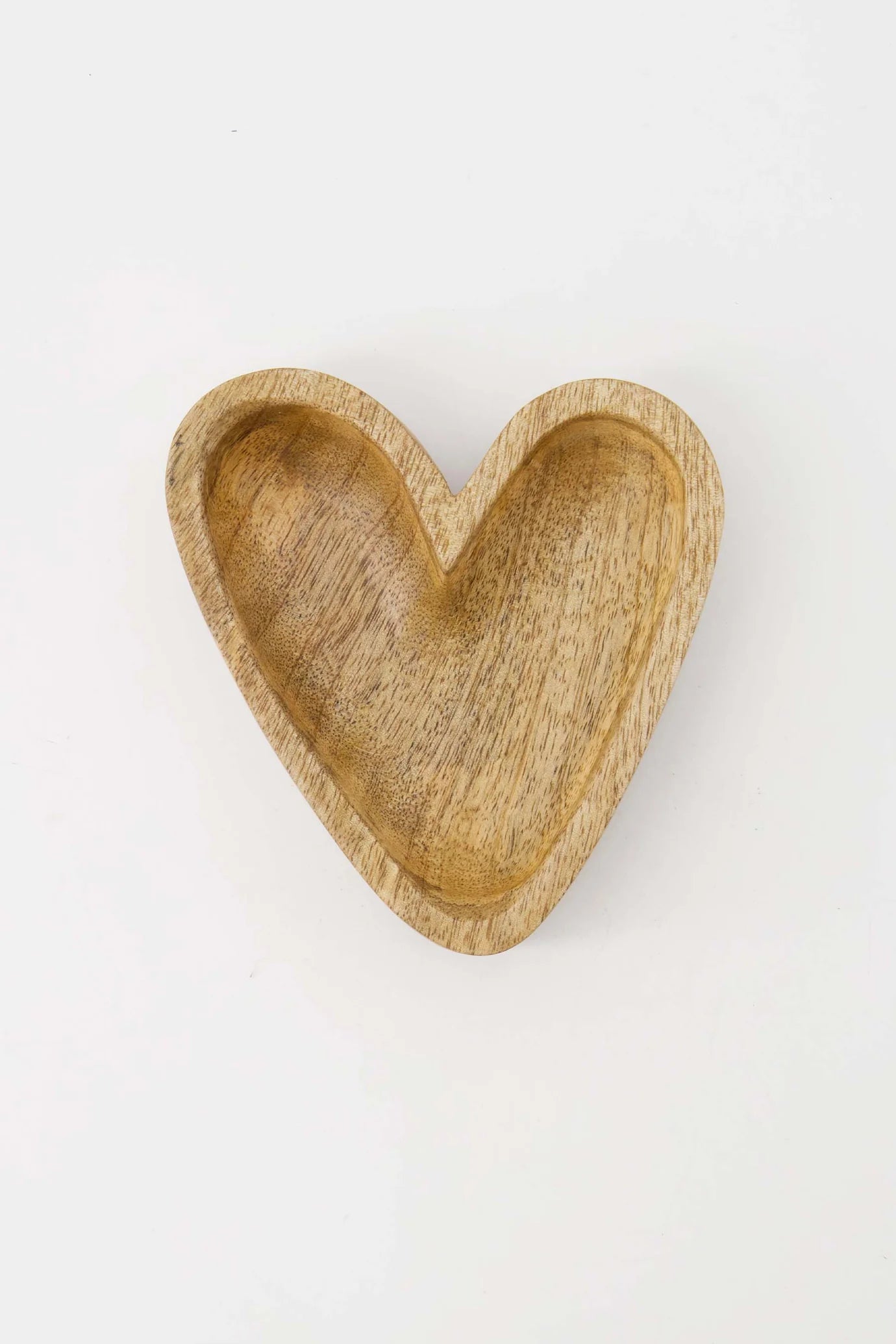 Zusss - houten kom hartje S - naturel