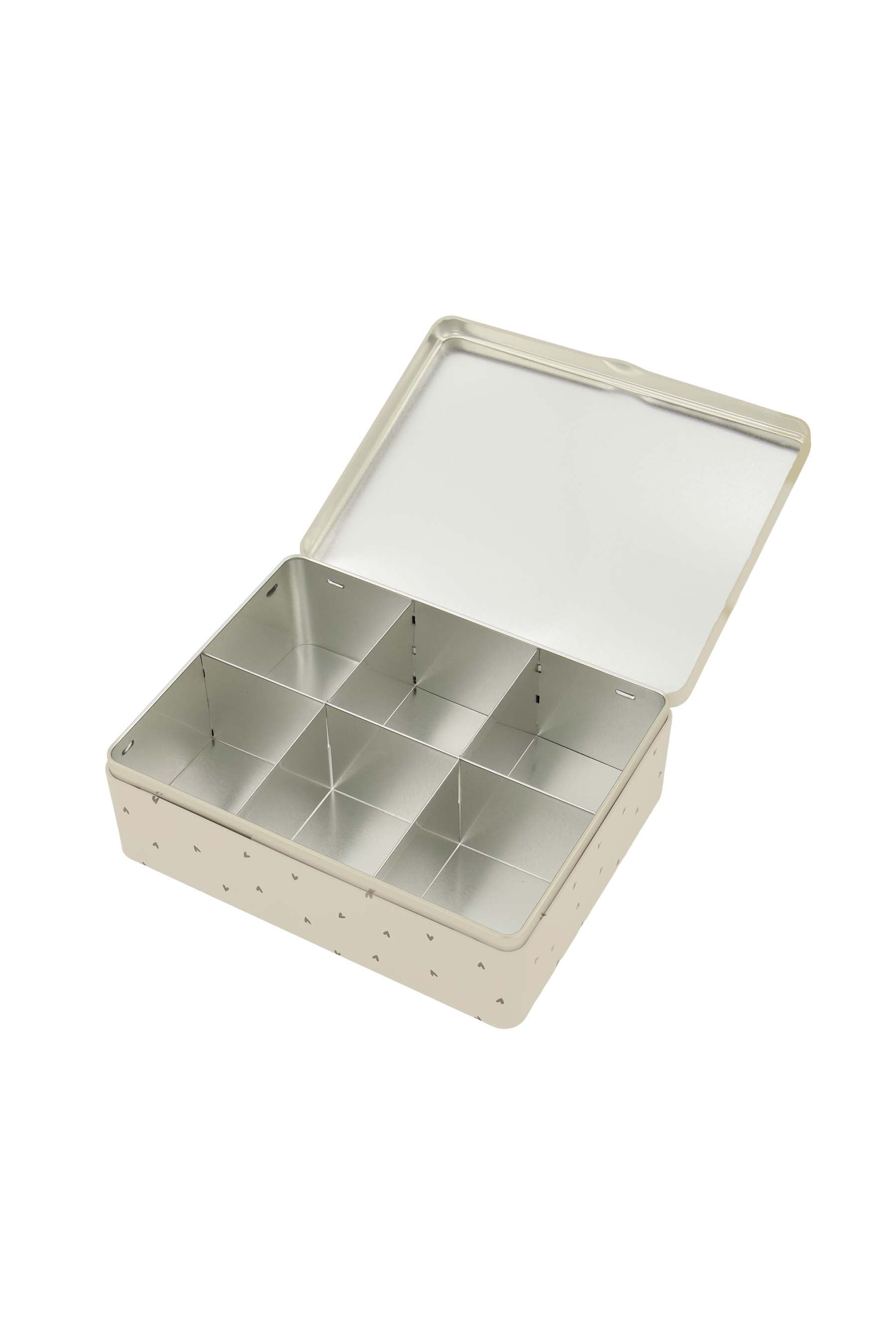 Zusss - theeblik tijd hartjes wit/antracietgrijs