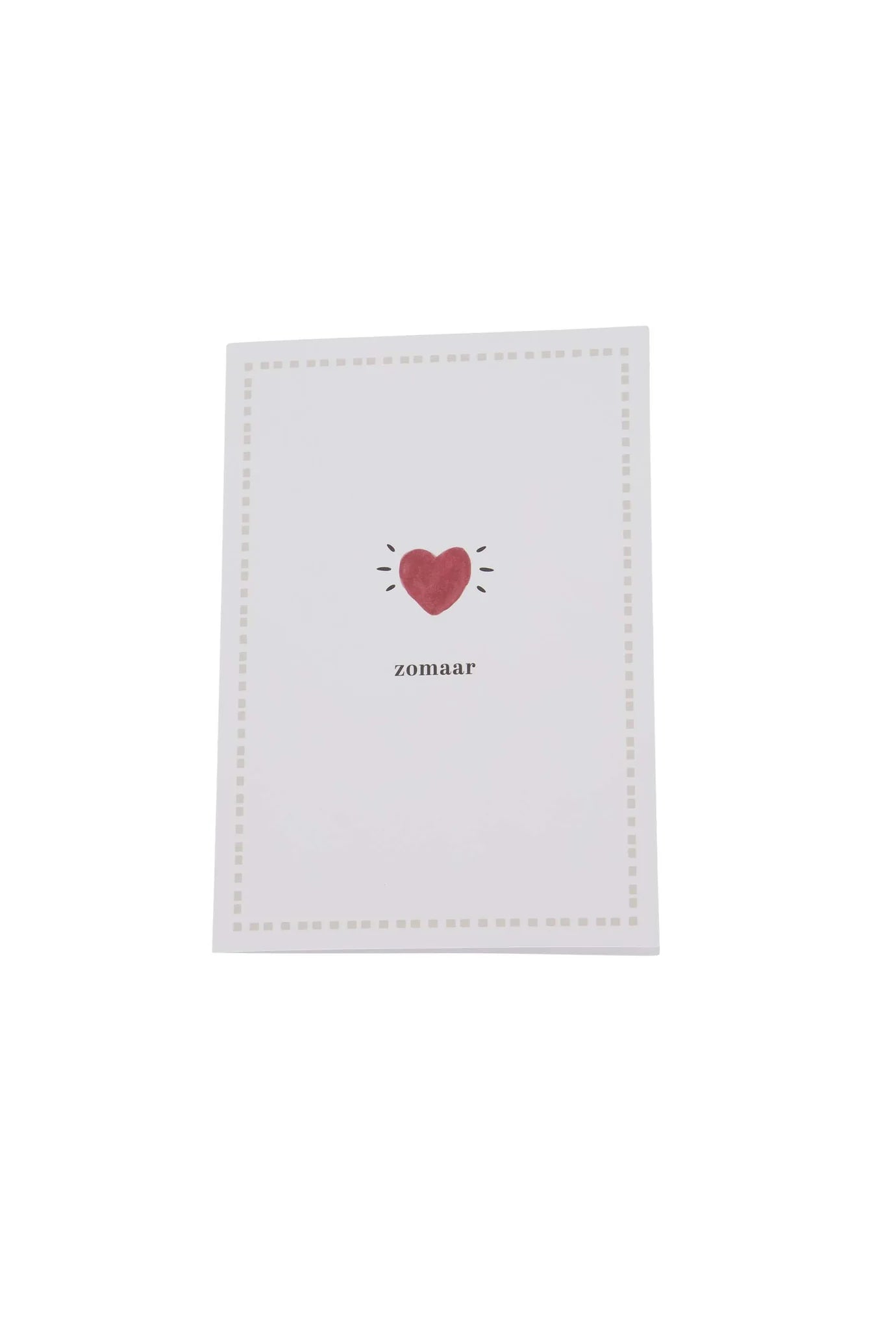 Zusss - wenskaart zomaar - wit/rood