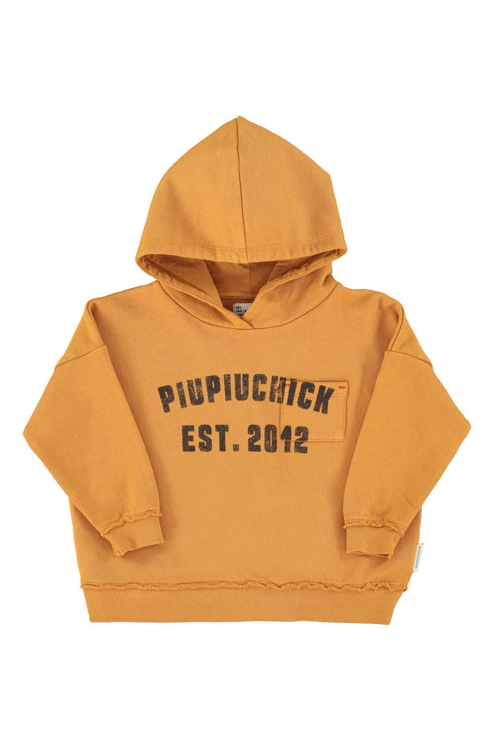 Piupiuchick - hoodie - camel with piupiuchick print