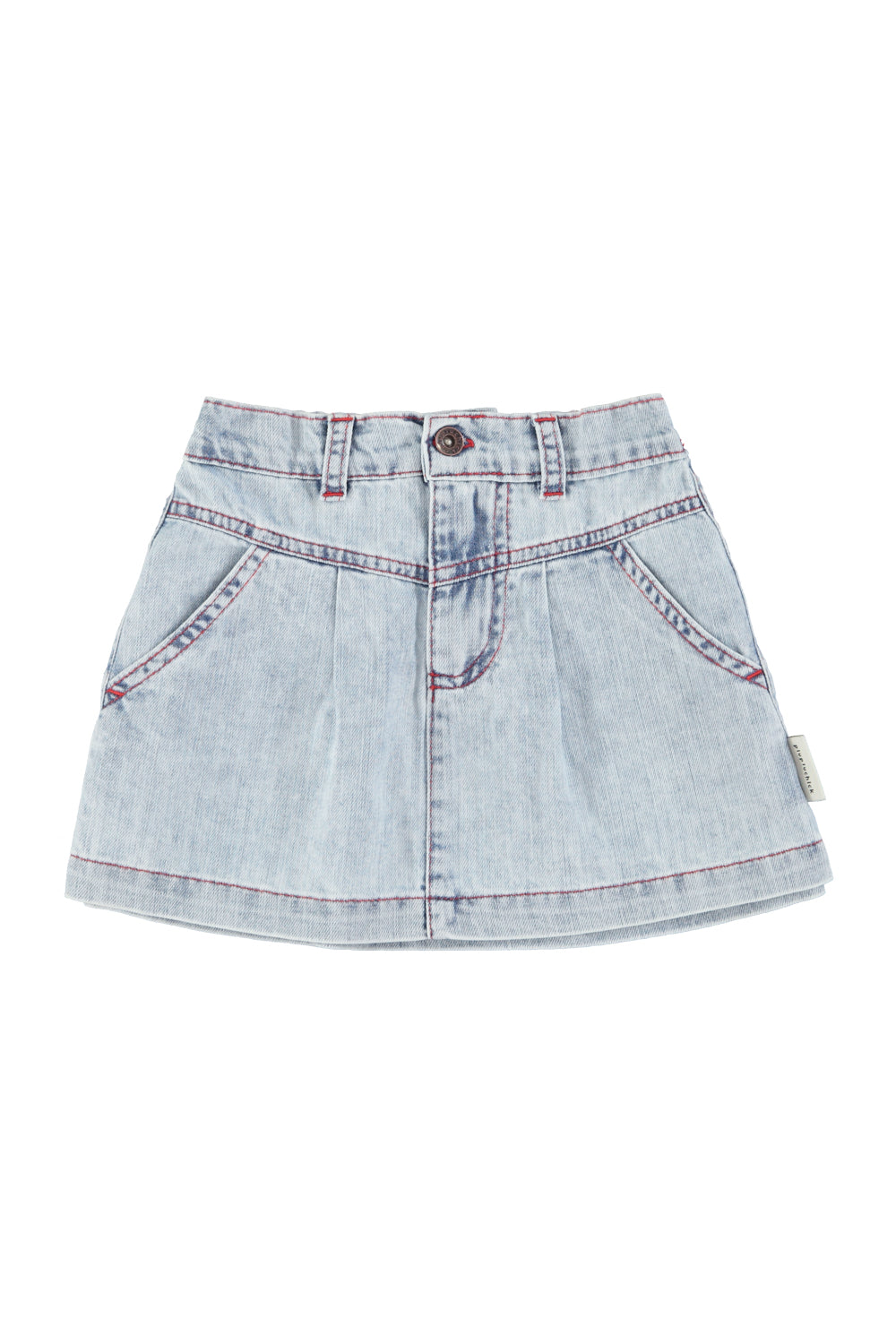 Piupiuchick - short skirt - blue light denim