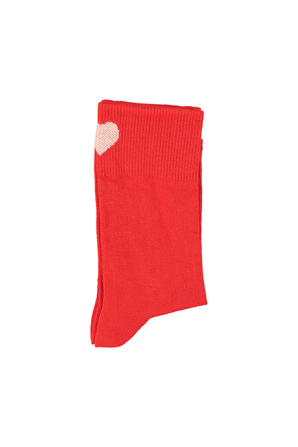 Piupiuchick - socks - red with ecru heart