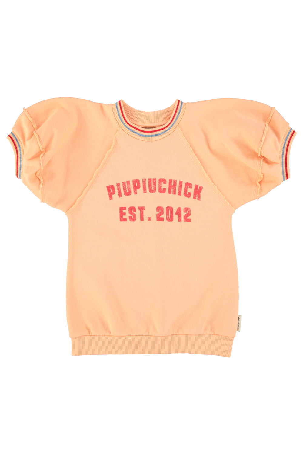 Piupiuchick - sweatshirt dress - peach piupiuchick print