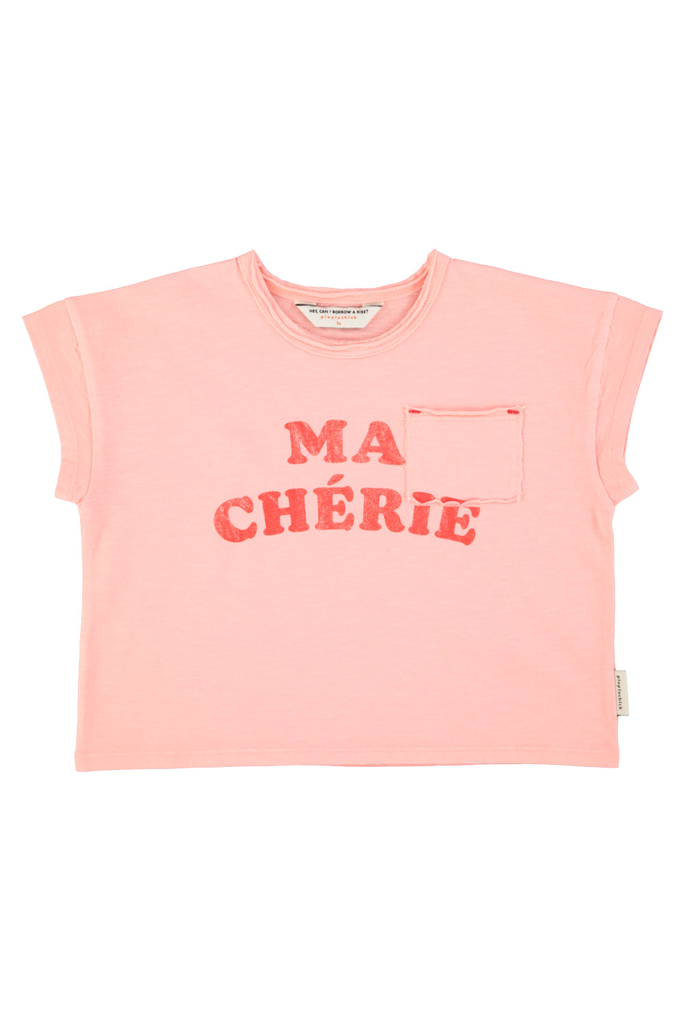 Piupiuchick - tshirt - light pink with ma cherie print