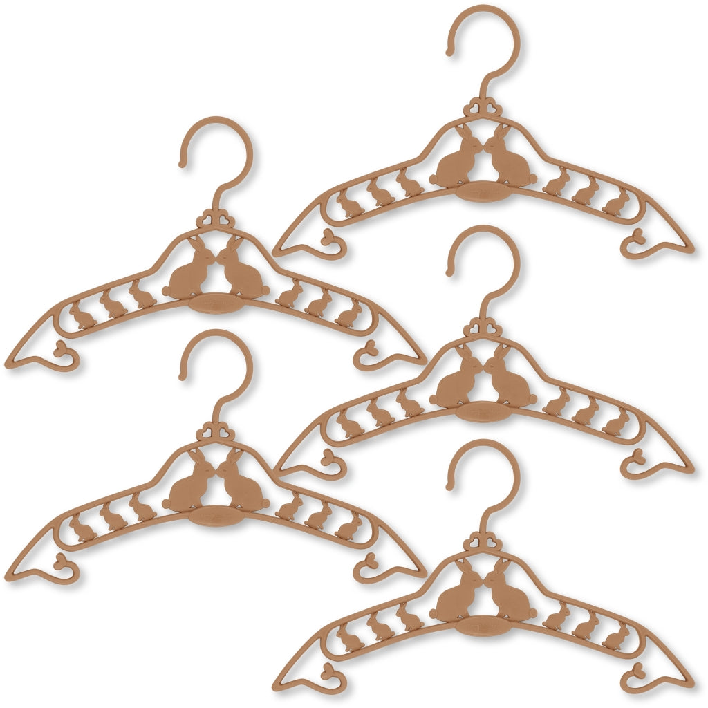 Konges Slojd - 5 pack kids hanger bunny - caramel