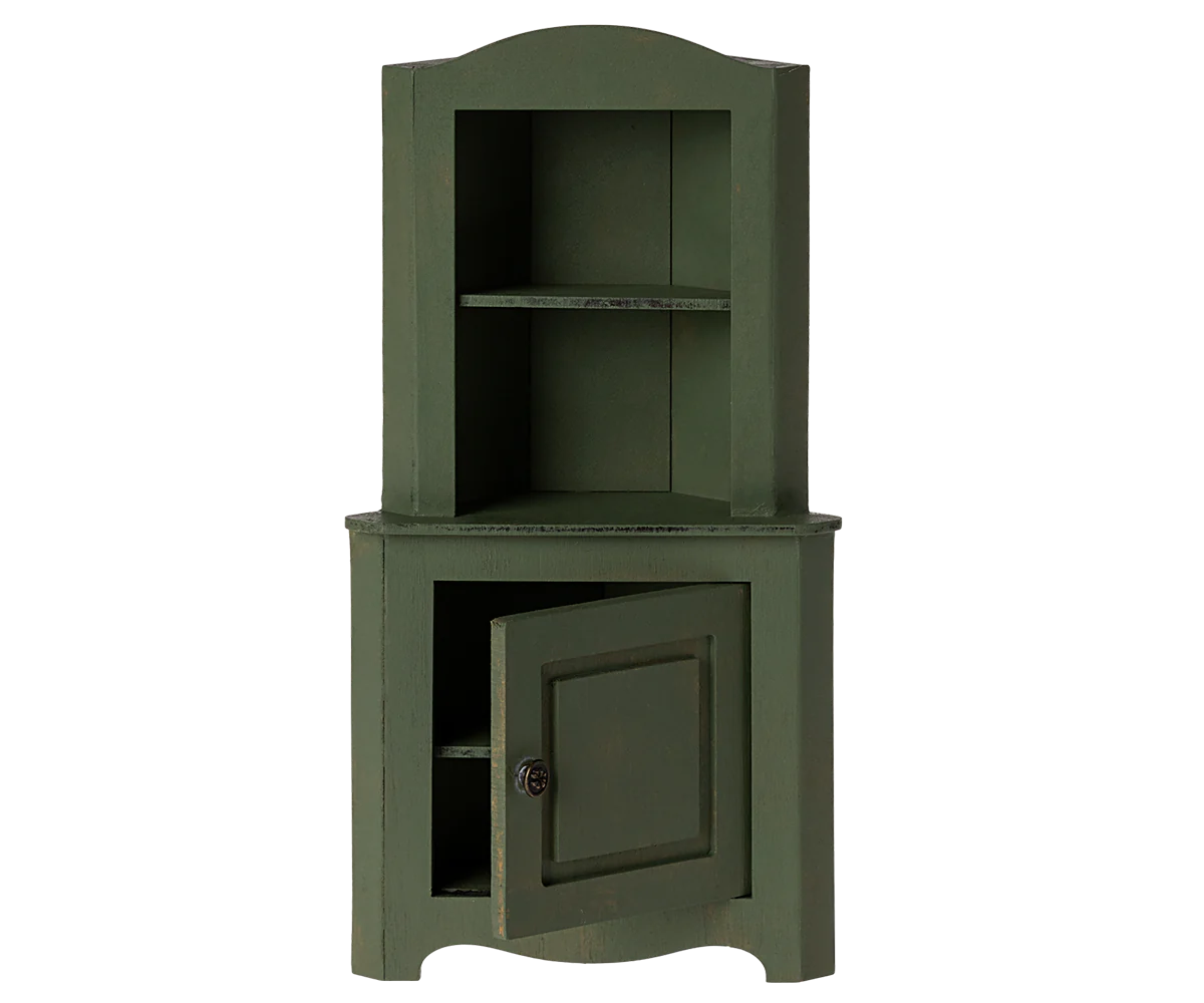 Maileg - corner cabiner - darkgreen