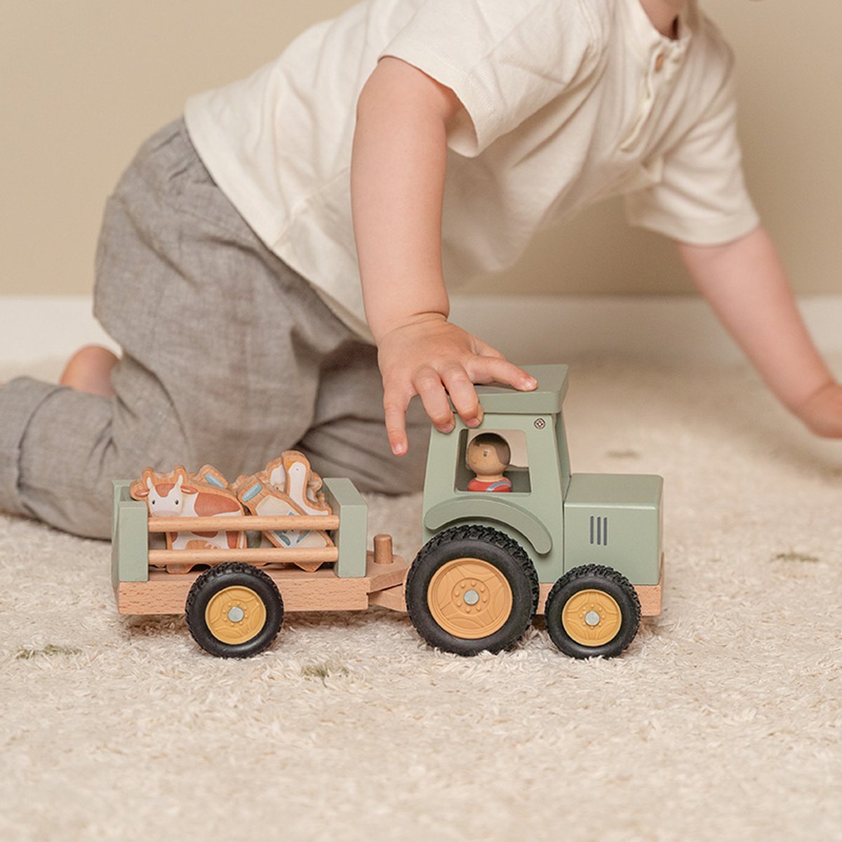 Little Dutch - tractor met trailer - little farm