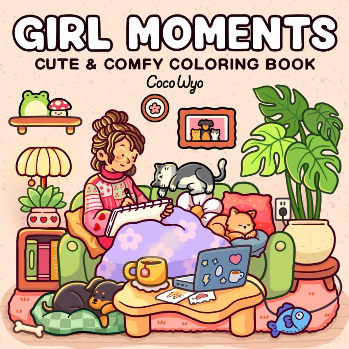 Deltas - kleurboek - Girl Moments - Cute & Comfy kleurboek Jade Summer Coco Wyo