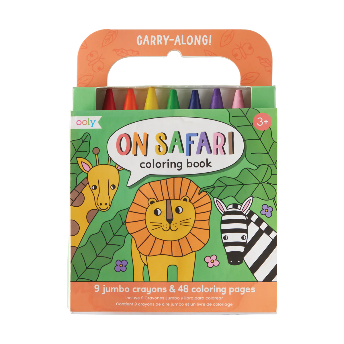 Ooly - meeneem kleurboek + potloden - op safari