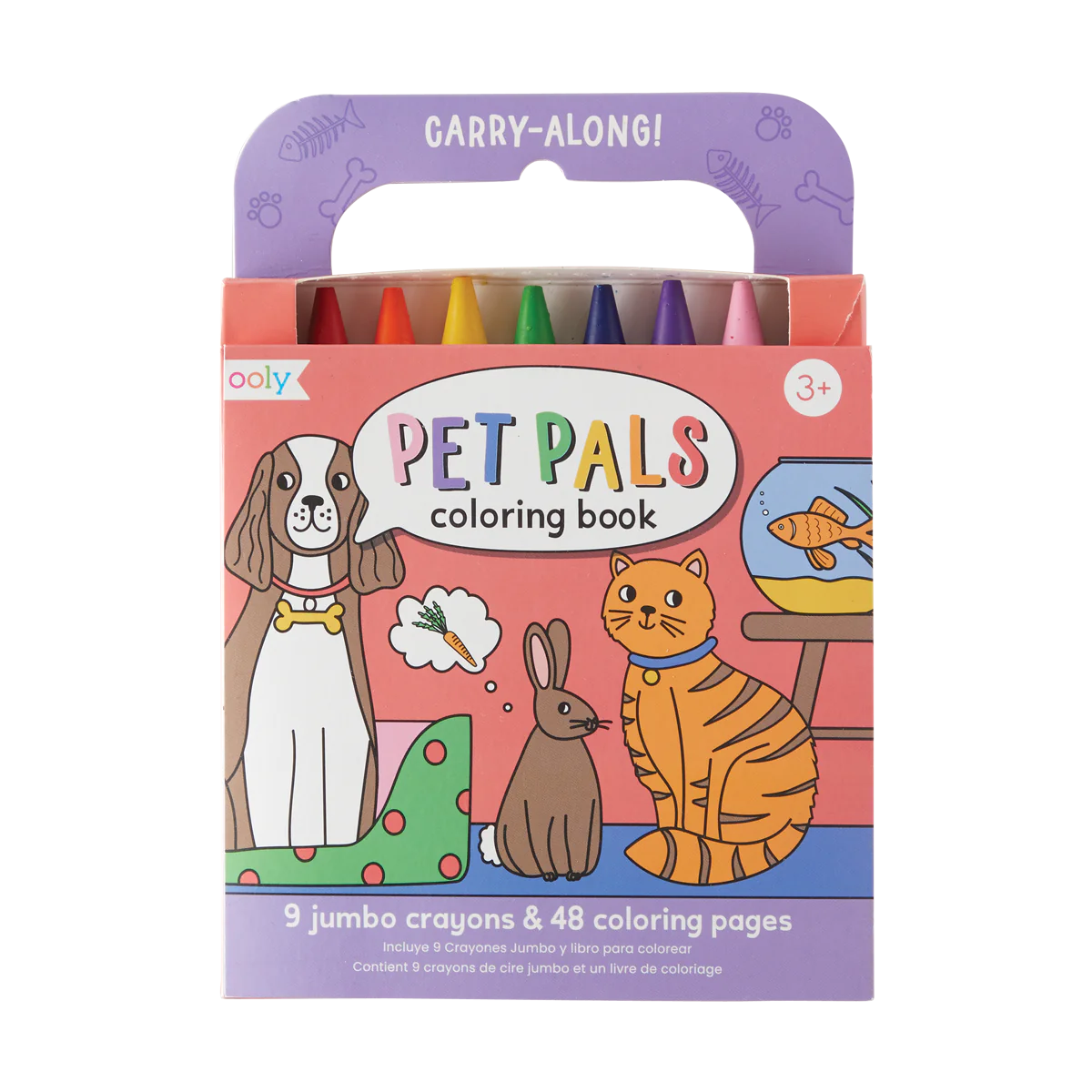 Ooly - meeneem kleurboek + potloden - pet pals