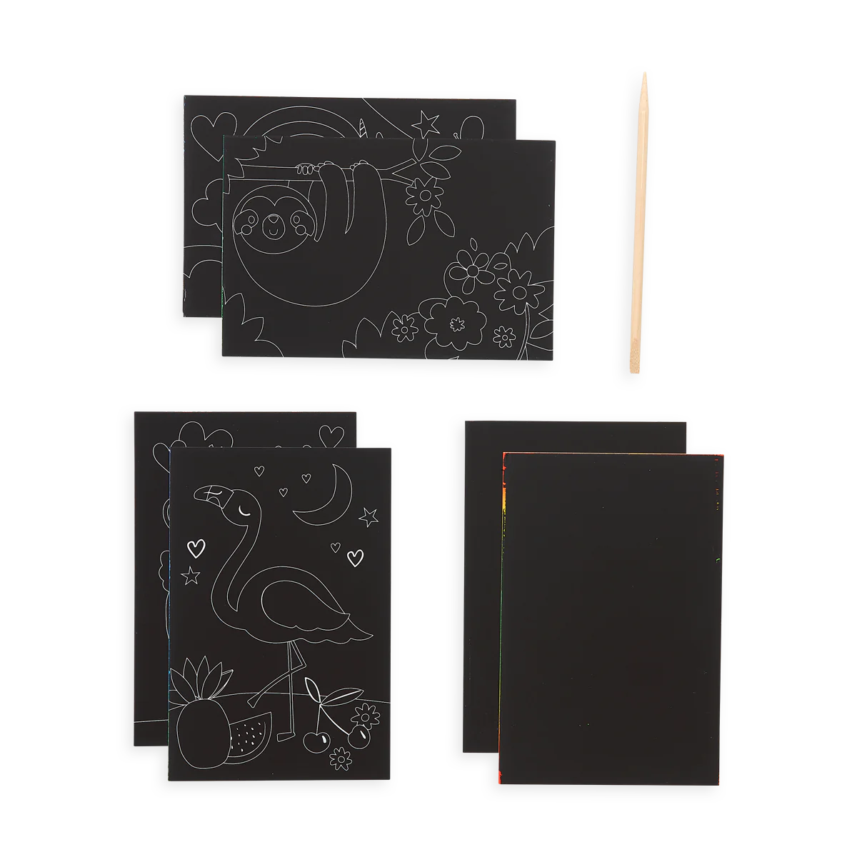 Ooly - mini scratch & scribble - funtastic friends