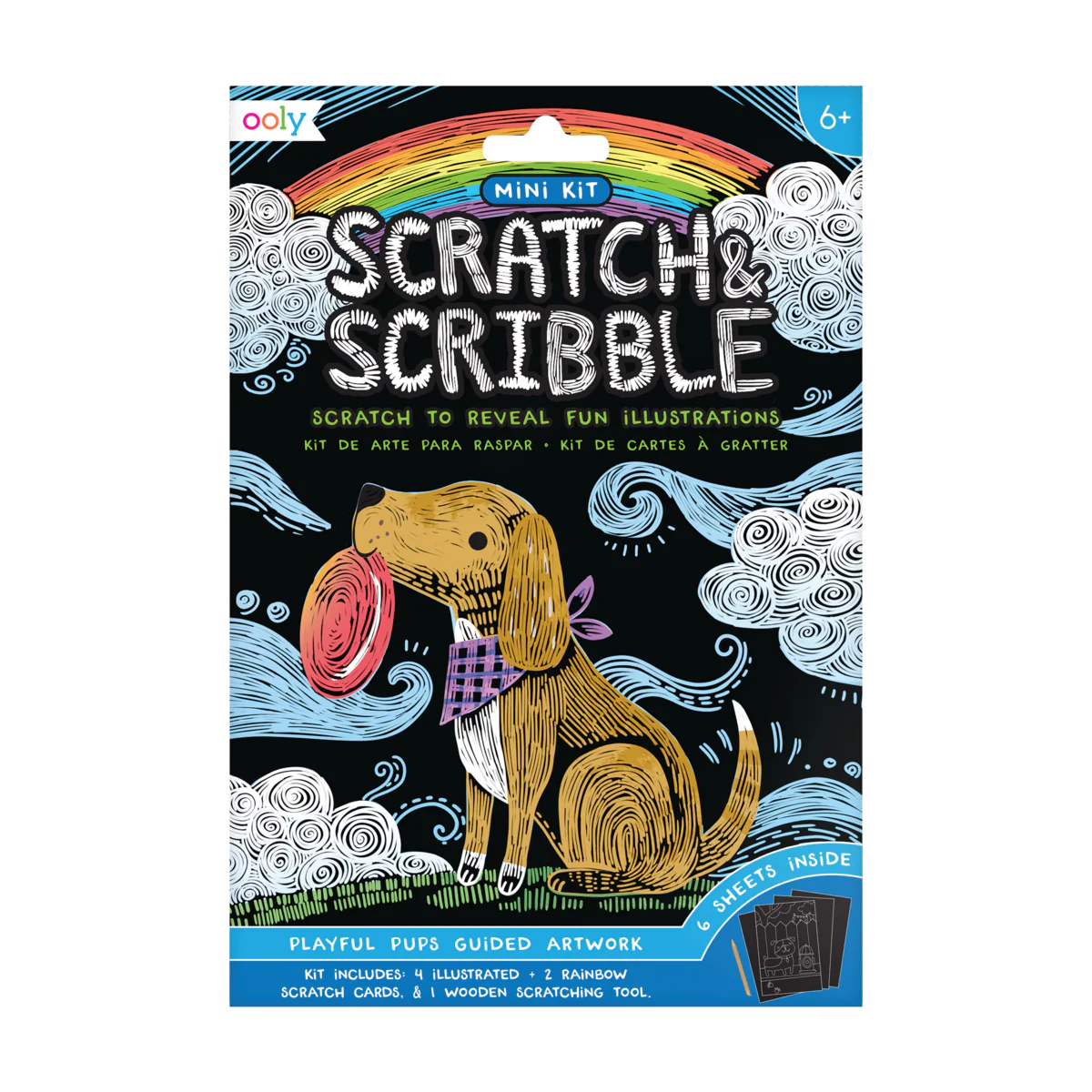 Ooly - mini scratch & scribble - playful pups