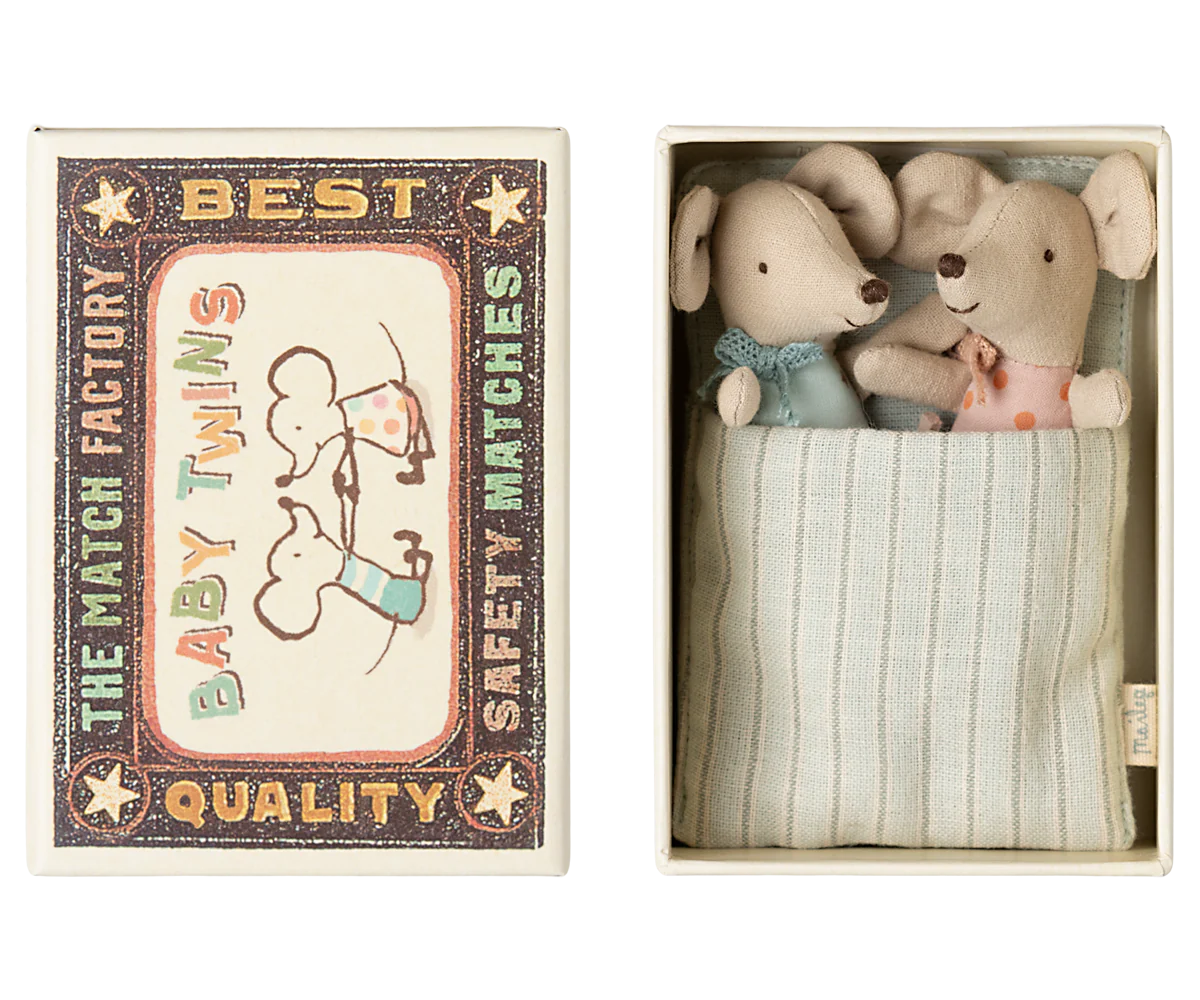 Maileg - babytweeling in matchbox