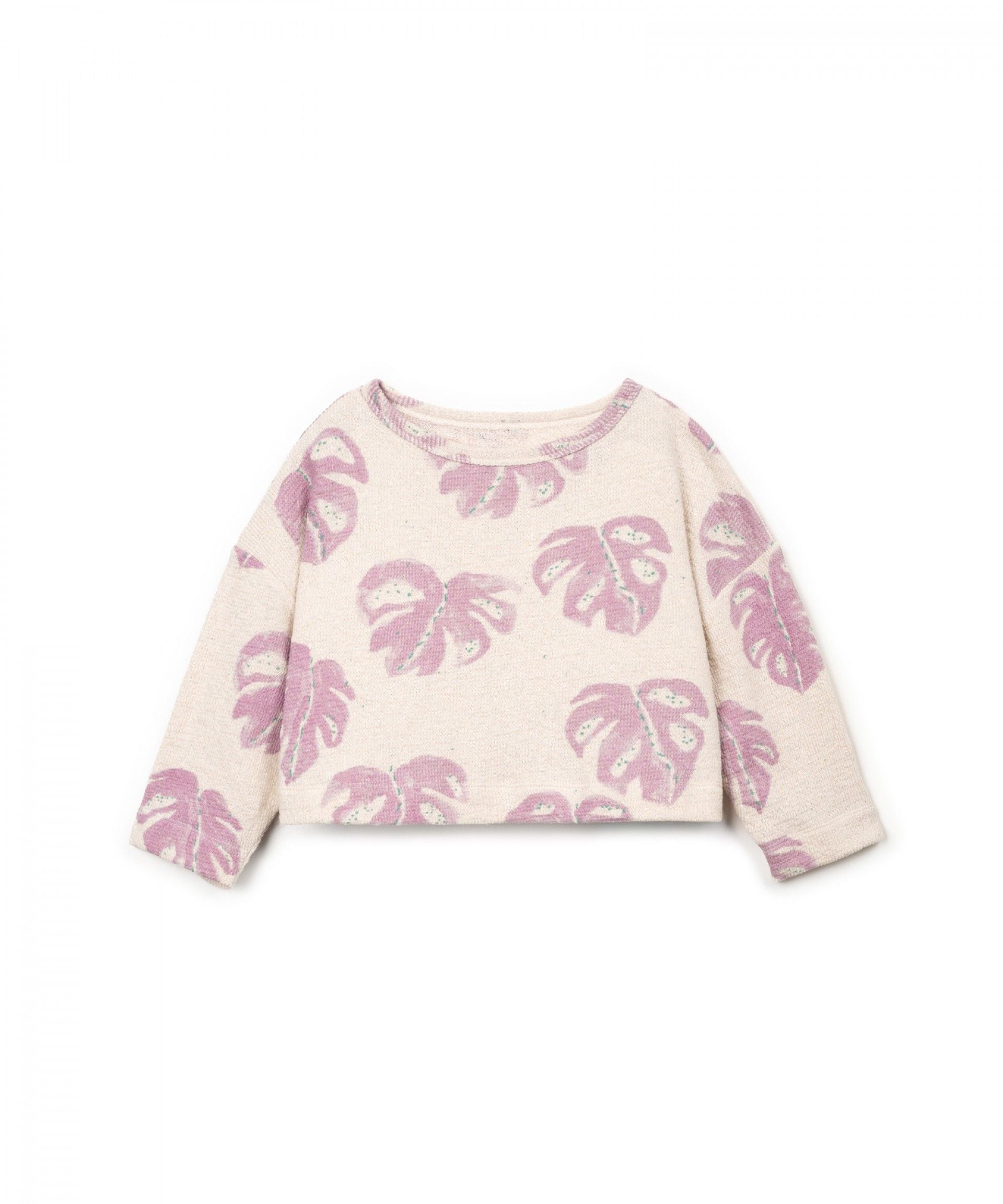 Play Up - printed embellished sweater - monstera