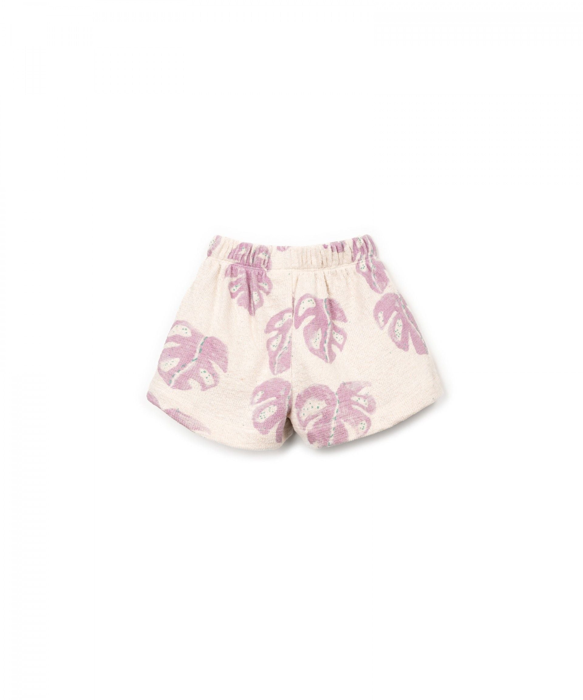 Play Up - printed embellished shorts - monstera