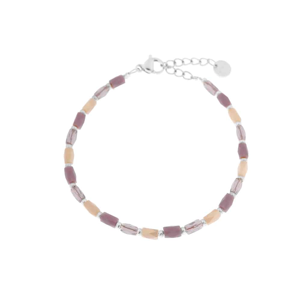 Label Kiki - terra lilac bracelet silver