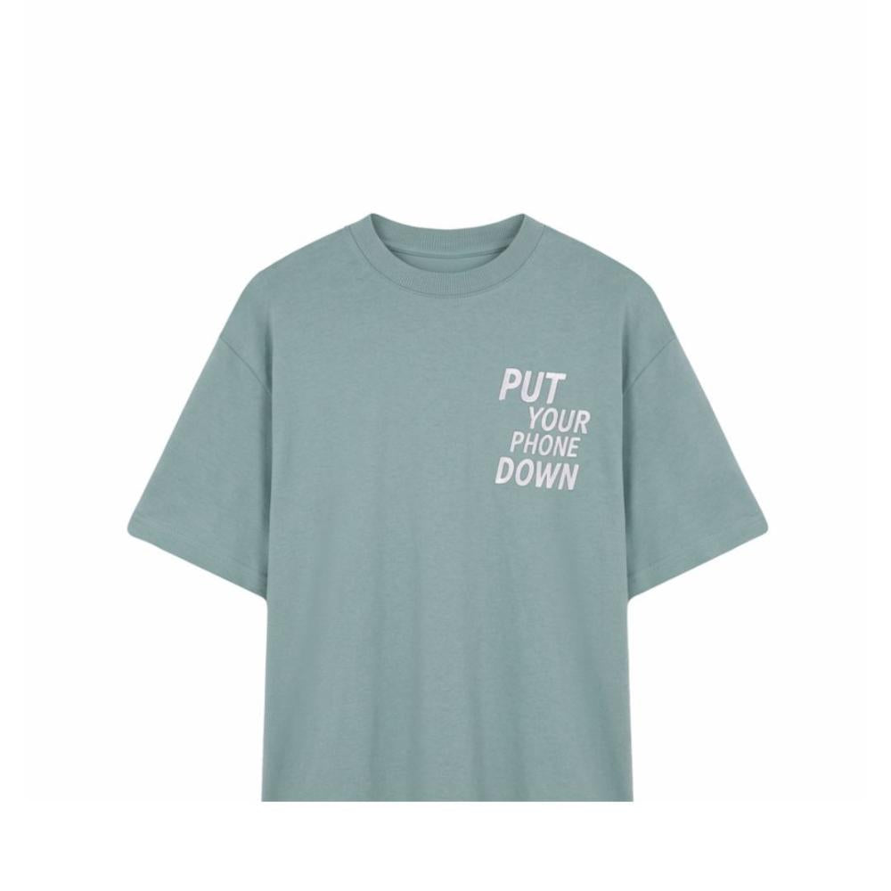 Cos I Said So - tshirt put your phone - silver blue