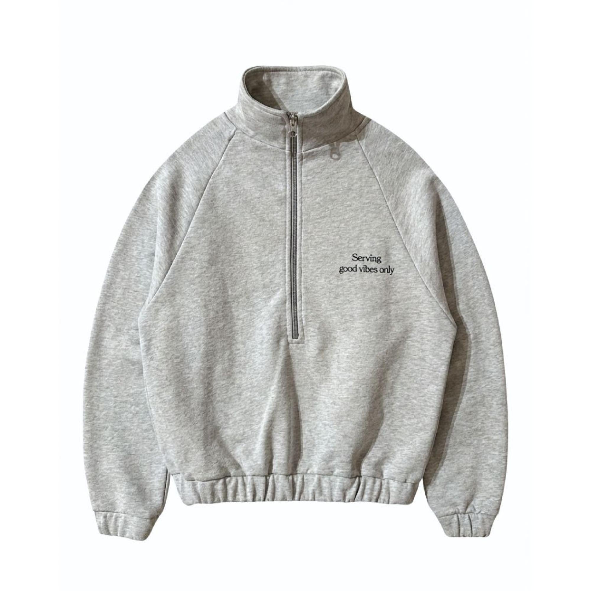Cos I Said So - zip sweater good vibes - grey melange
