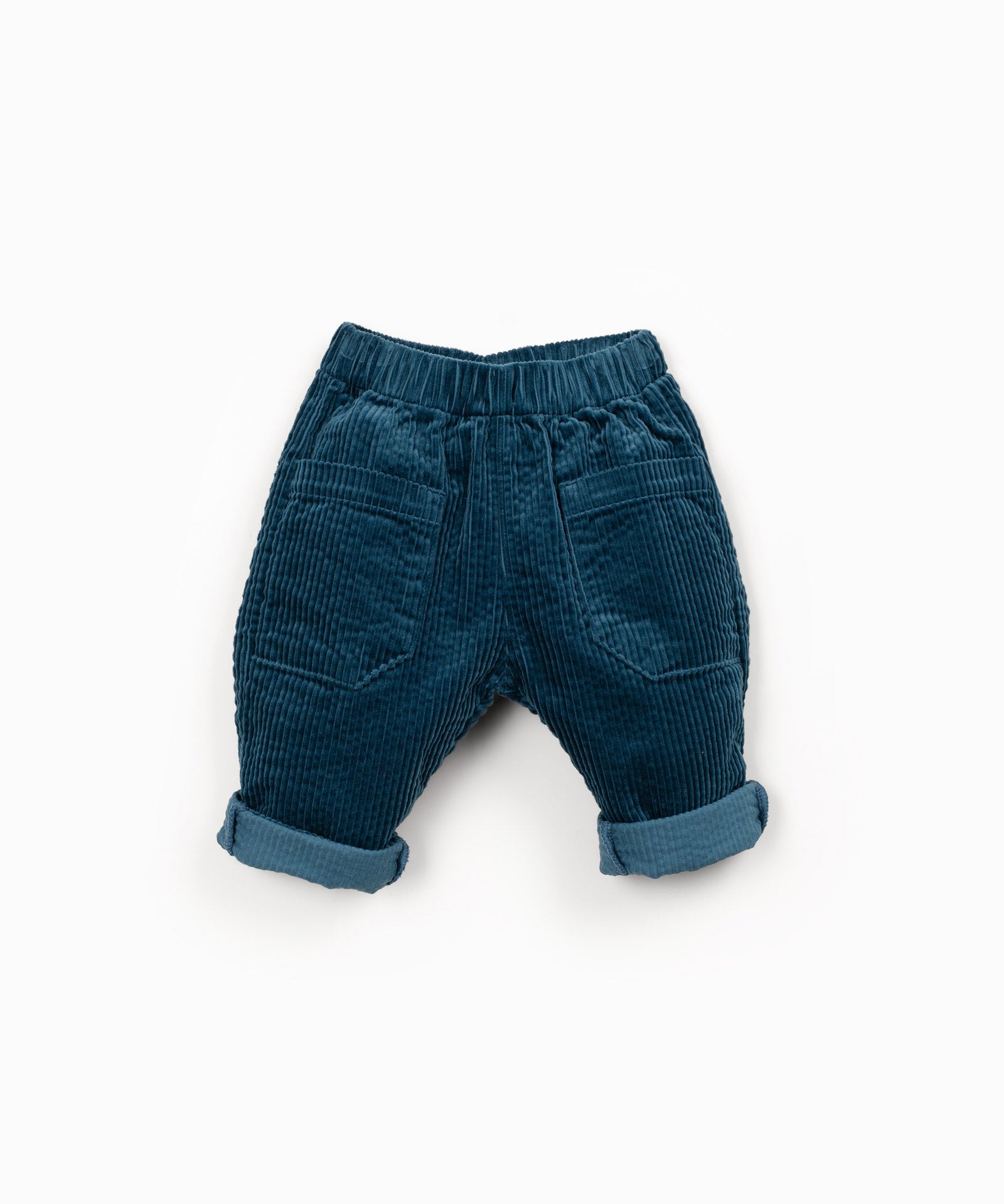 Play Up - corduroy trousers - cyanotype