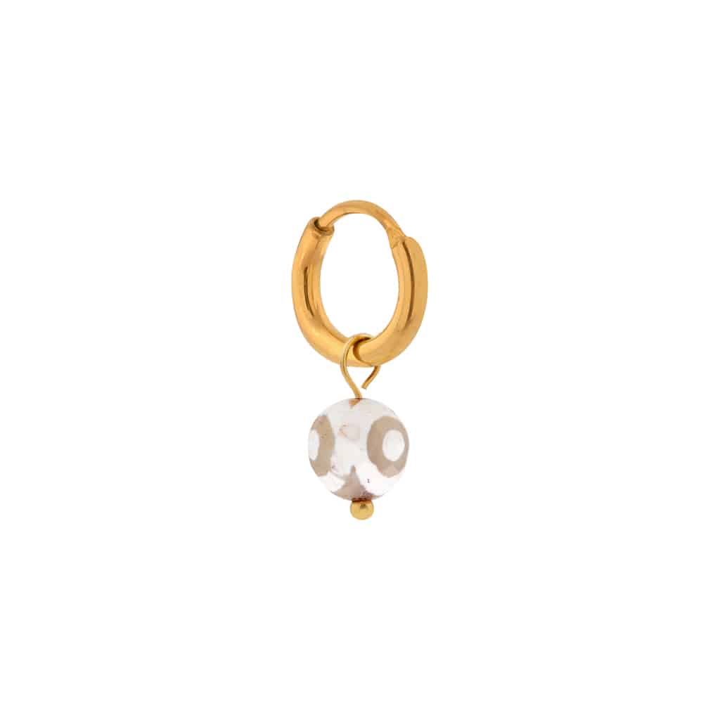 Label Kiki - pebble beach hoop gold