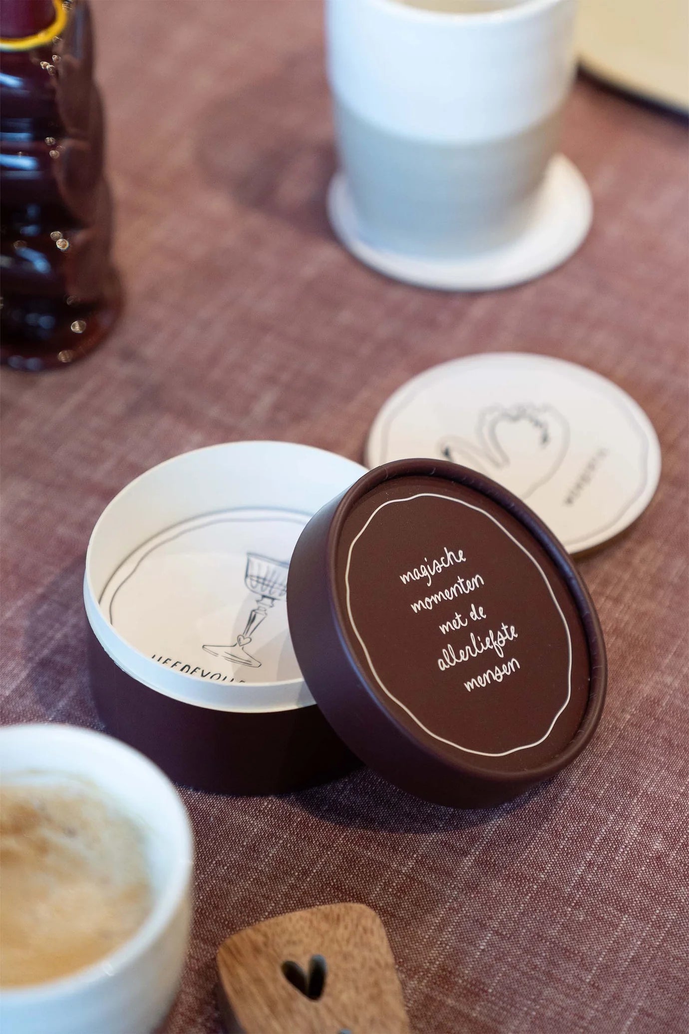 Zusss - set van 6 onderzetters - magische momenten