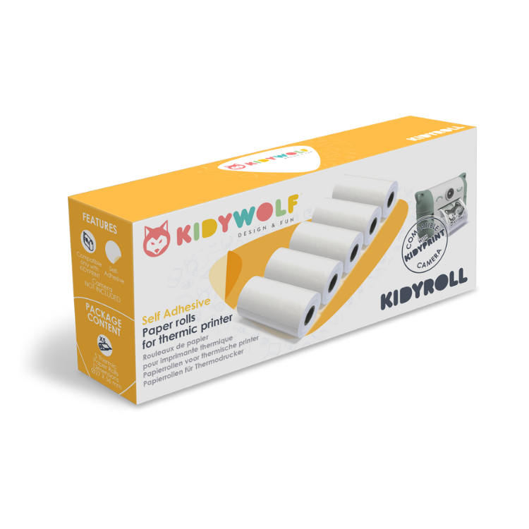 Kidywolf - kidyroll camera rollen voor kidyprint - stickers