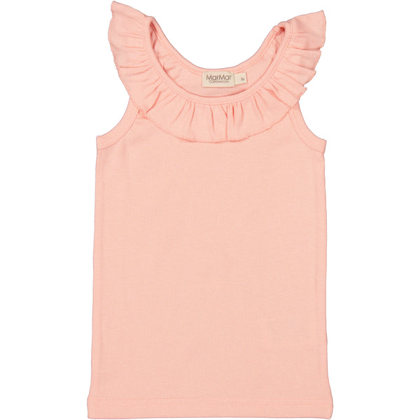 MarMar - modal fine rib top - soft coral