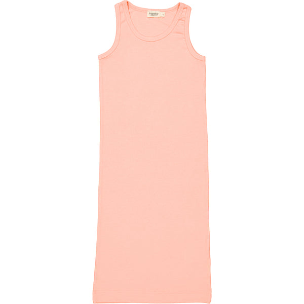 MarMar - modal fine rib dress - soft coral