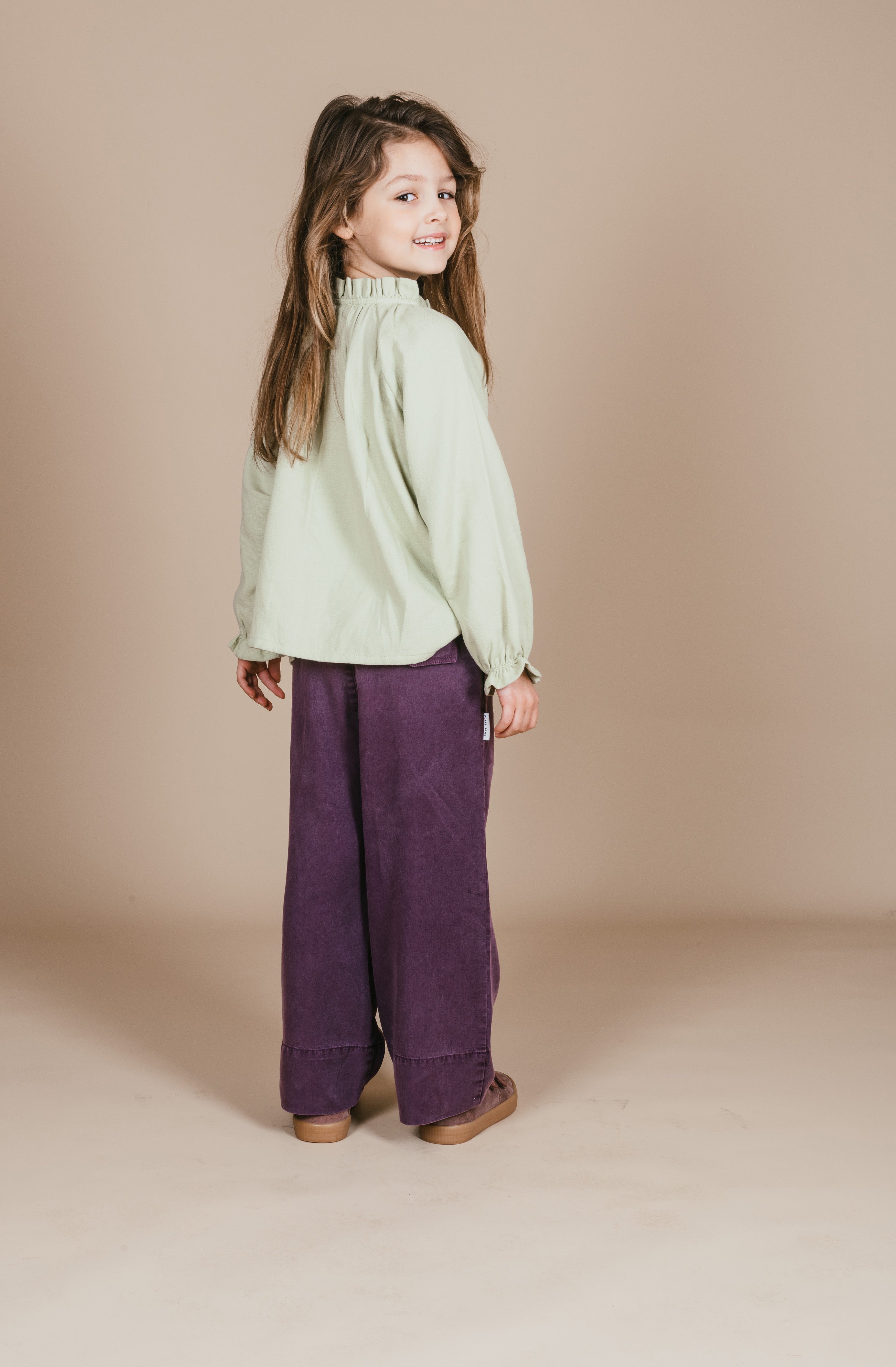Petit Blush - raglan blouse - salvia green