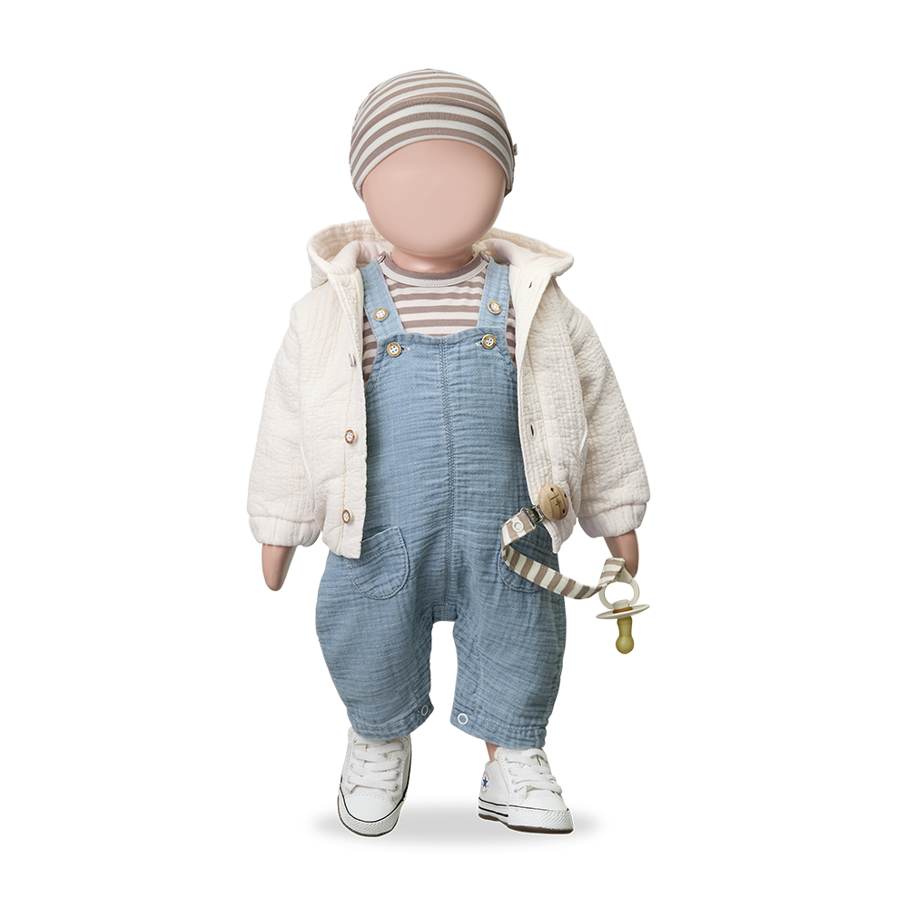 1+ in the family - pilo salopette - denim