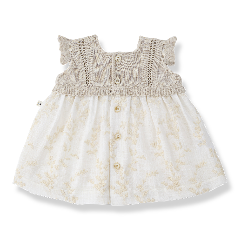 1+ in the family - saona dress - ecru