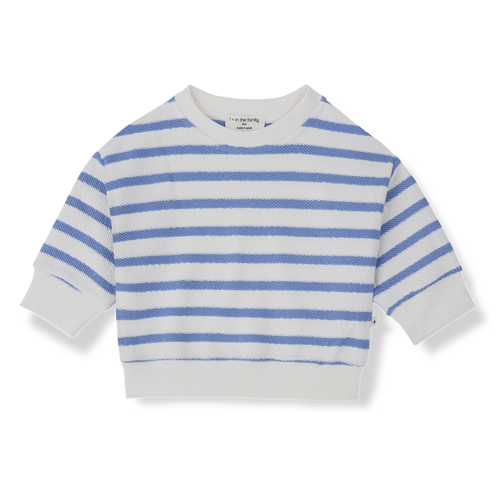 1+ in the family - marroig striped sweater - ultramarine