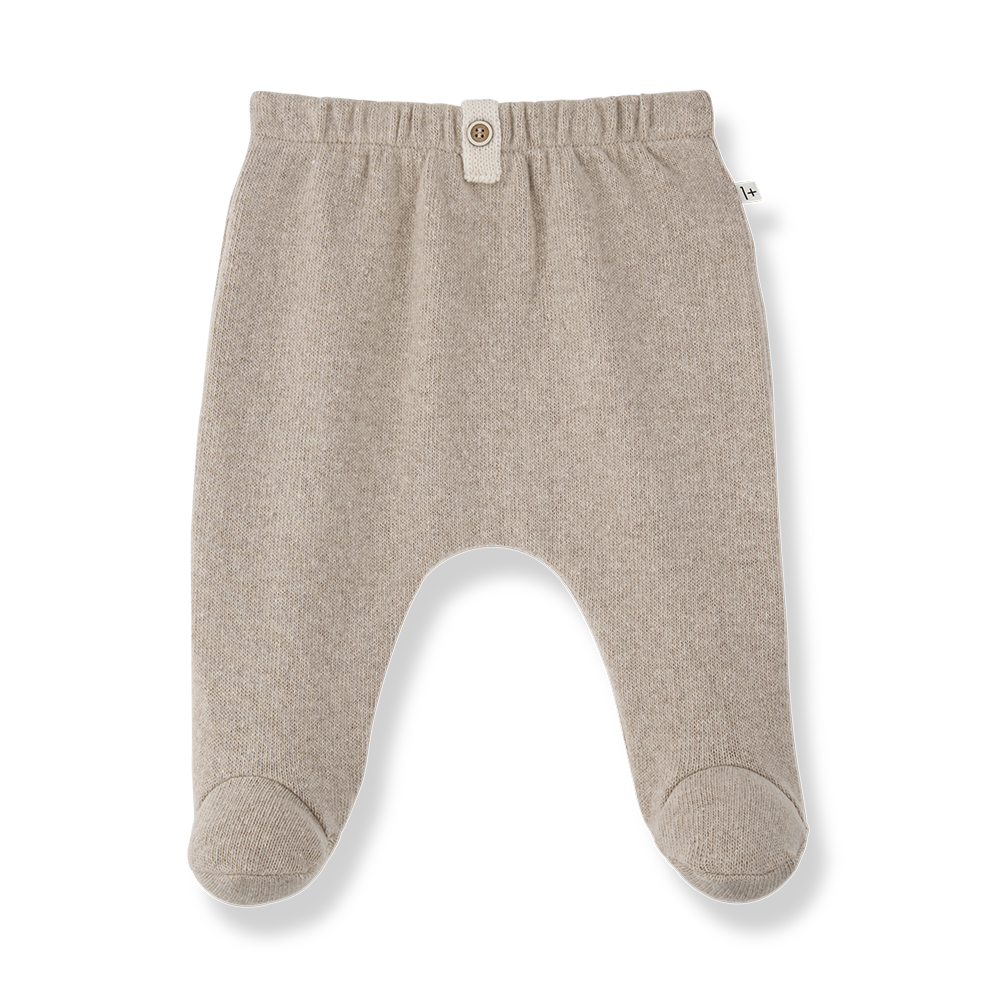 1+ in the family - saignon soft fleece broekje - beige