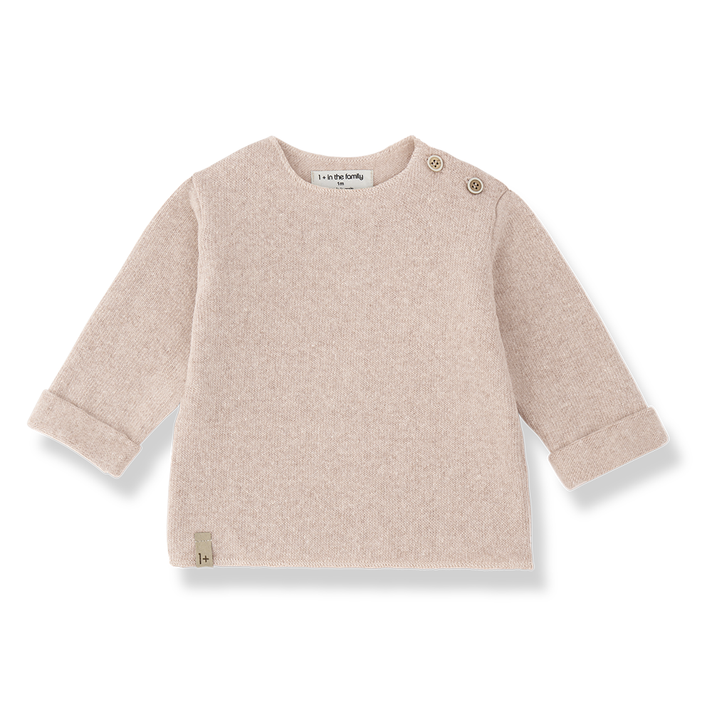 1+ in the family - carcassonne soft fleece longsleeve - nude