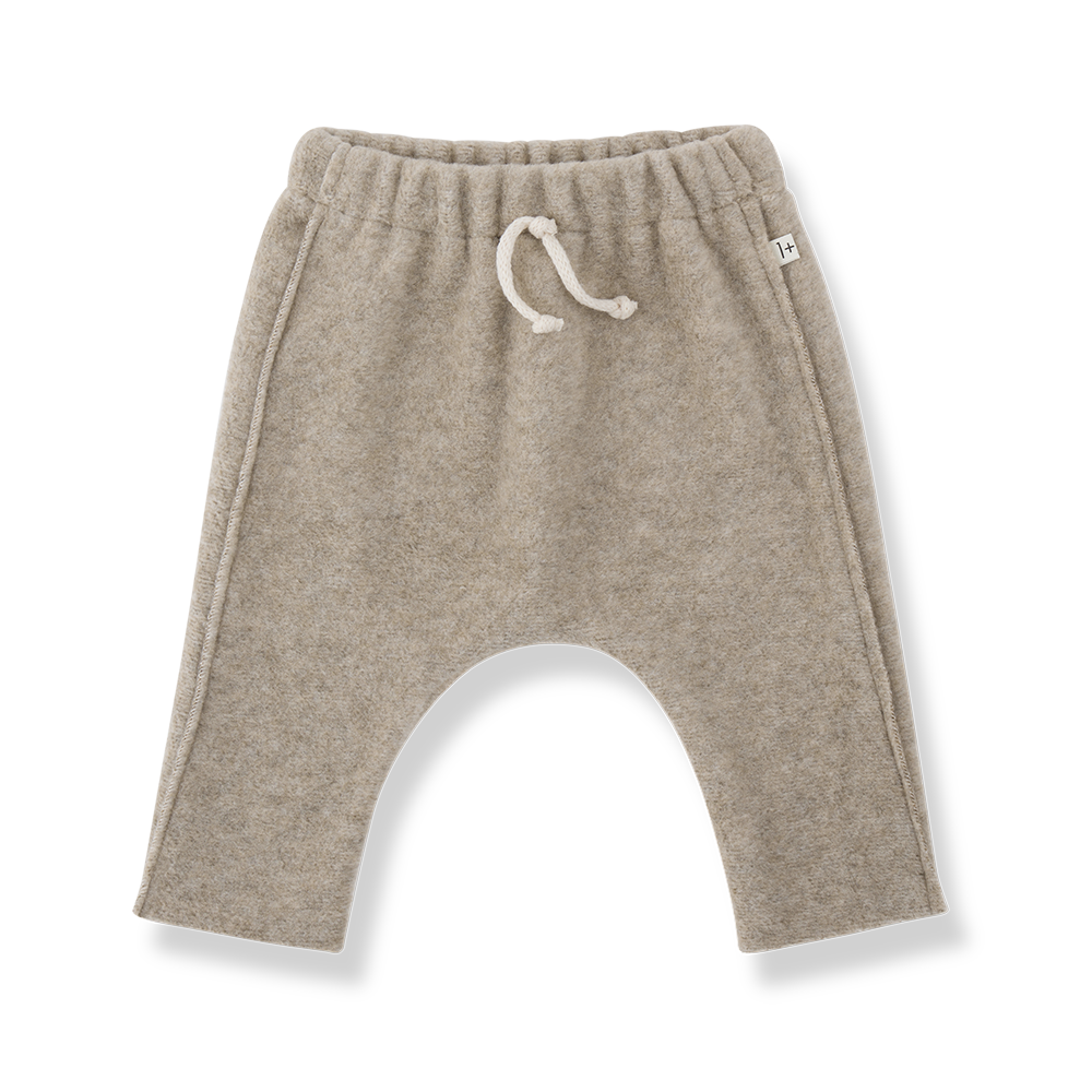 1+ in the family - avignon soft bamboo polar broekje - beige